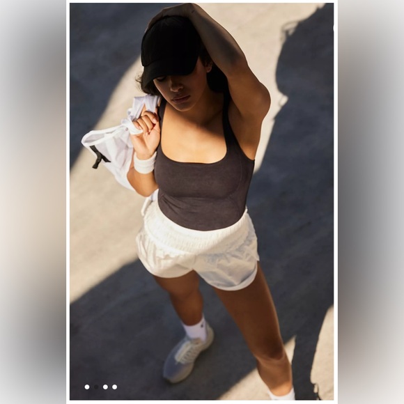 Free People Good Karma Long Tank in Washed Black M/L - Picture 2 of 7